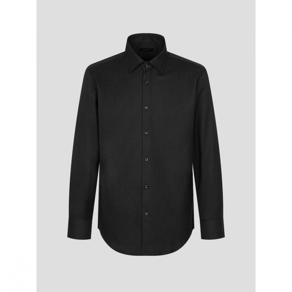 (ロガディス) ツイル起毛ソリッドレギュラーフィットシャツブラック (MA4964AJ35)