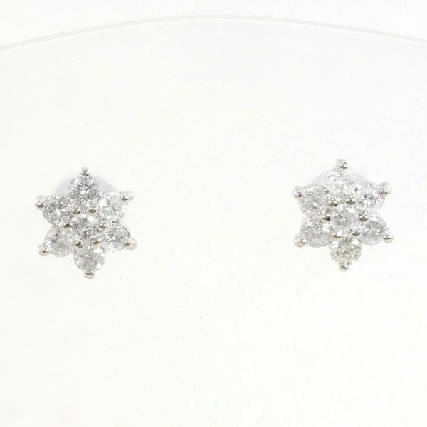 PT900 プラチナ ピアス ダイヤ 0.25 ×2 総重量約1.5g ジュエリー 中古