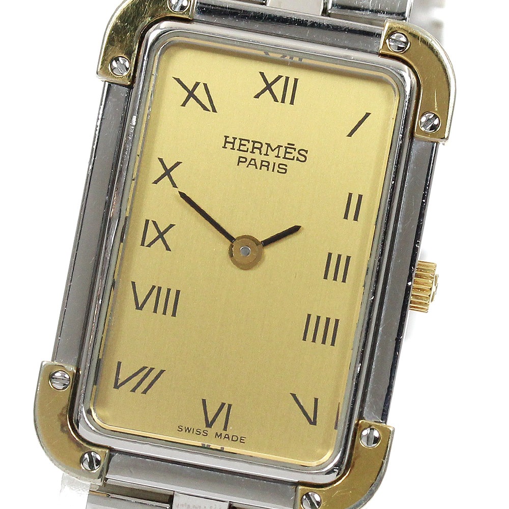 エルメス HERMES CR1.240 クロアジュール クォーツ レディース _917312【中古】