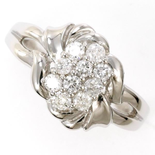 PT900 プラチナ リング 指輪 10号 ダイヤ 0.30 総重量約4.0g ジュエリー 中古