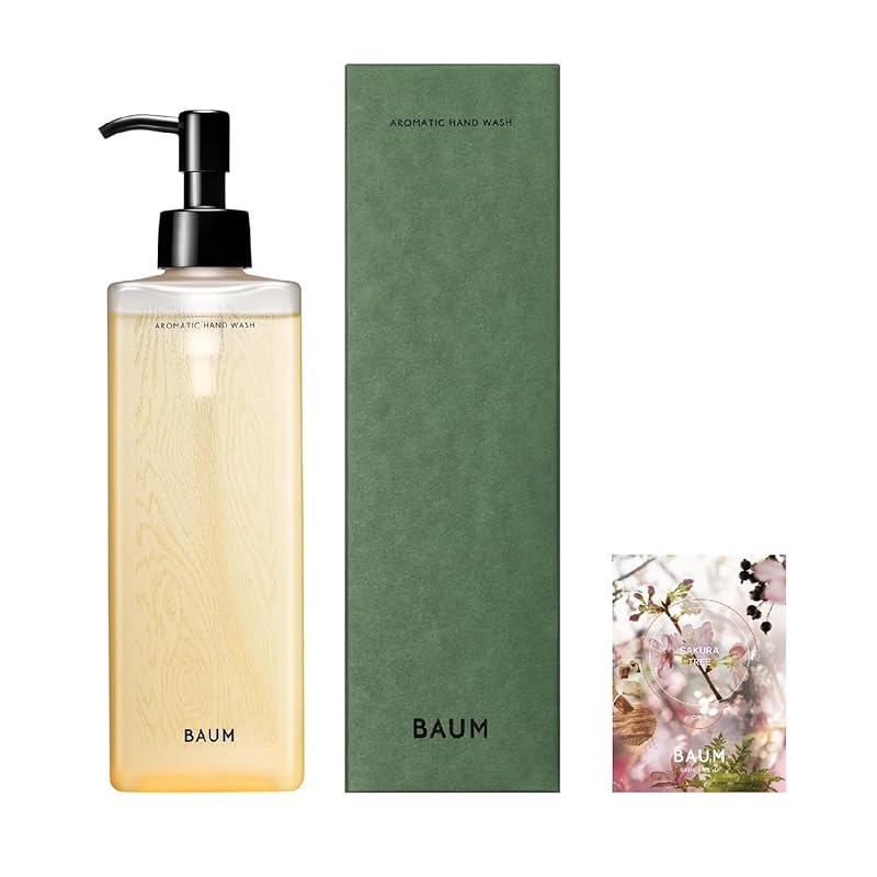 BAUM（バウム） アロマティック ハンドウォッシュ n 300mL＋フレグランスサンプル（サクラツリー） 2024年モデル ハンドウォッシュ WOODLAND WINDS の香り ハンド