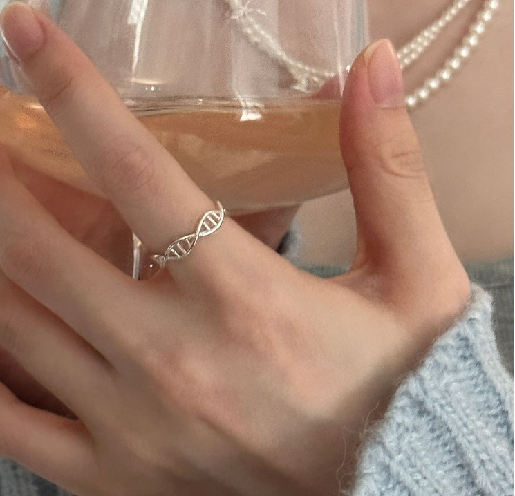 スターリングシルバー ゴールド ホワイト ジルコニウム リング 女性用