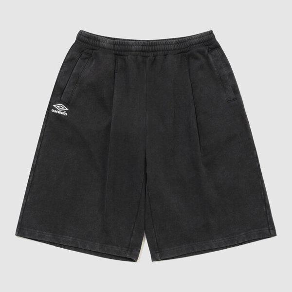 HBL オムグレー ヴィンテージ 6部丈 バミューダ スウェット ショートパンツ DARK CHARCOAL UR121CHP22 DCH0