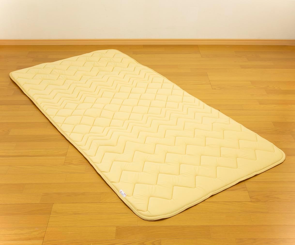 ア 快適サポートトッパー 防ダニPlus シャンパンゴールド シングル