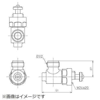他サイト： TOTO　分岐金具　TCA358の商品画像