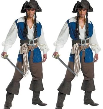 即纳ハロウィン 衣装 パイレーツ 男性 メンズ　カリビアン　男海賊 海賊 コスチューム 仮装 変装 コスプレ衣装 パーティー ステージ 舞台演出服 変身 イベント ハロウィン仮装 パーティーグッズ