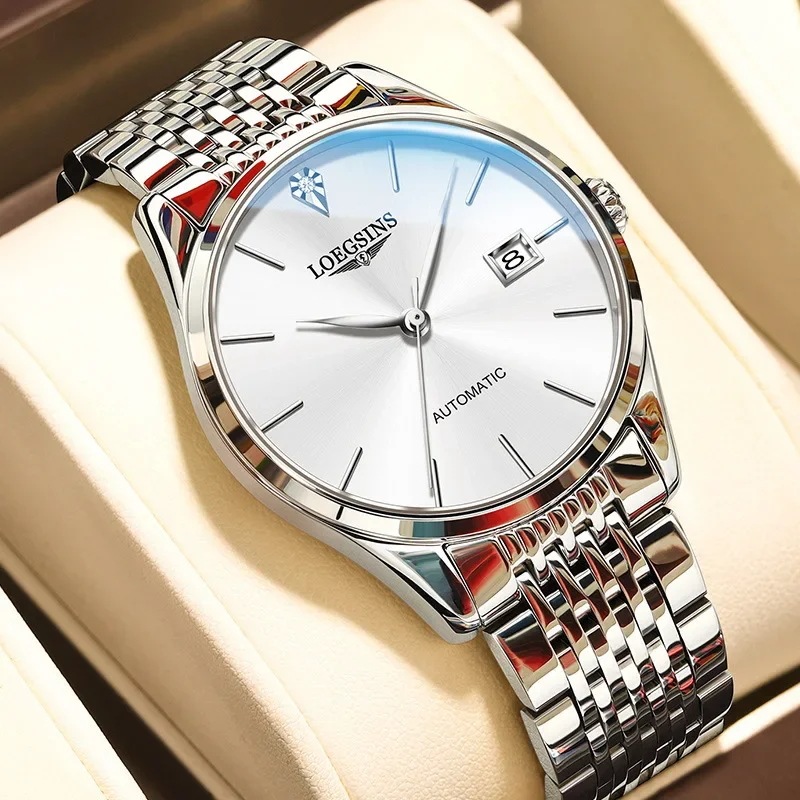 メンズ自動機械式時計,超薄型,防水,常夜灯,ビジネススタイル,シンプルでファッショナブル,本物 - 1511