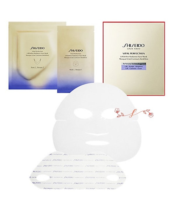 資　生　堂　バイタルパーフェクション 　Ｌディファイン　ラディアンス　フェイスマスク　6セット／シートマスク　国内正規品