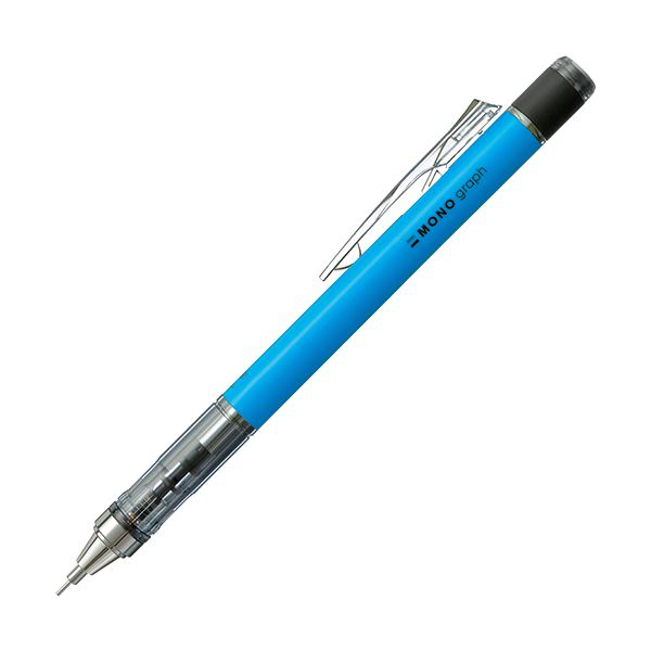 (まとめ) トンボ鉛筆 シャープペンシルモノグラフネオン 0.5mm （軸色：ネオンブルー） DPA-134B 1本 (×30セット)
