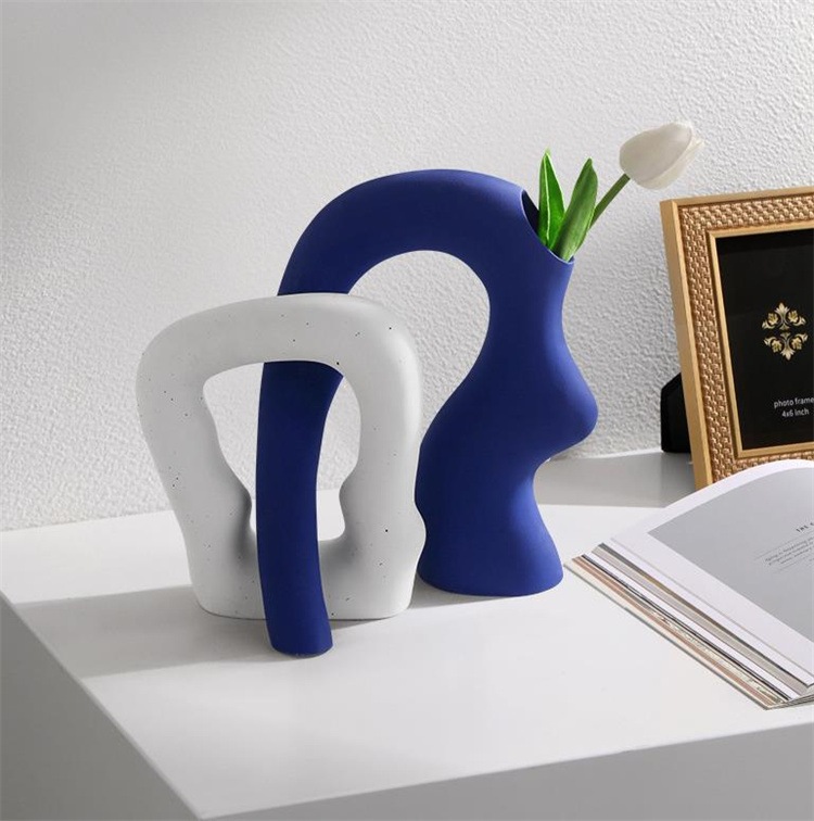 INSスタイル 異形 装飾 家庭 クリエイティブ オシャレ 芸術 花瓶 陶磁器 リビング 置物 玄関 酒箱 5,399円