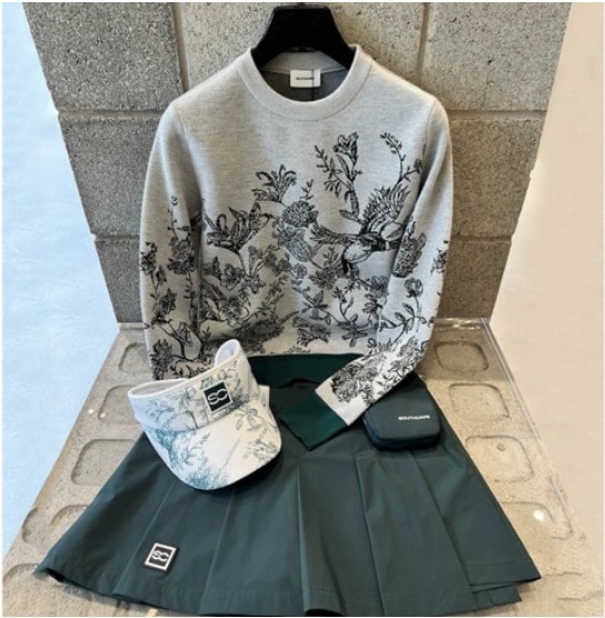 ゴルフウェア レディース ゴルフ 秋冬 長袖 ニット 韓国百貨店販売中ニット