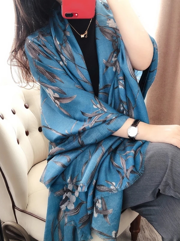 とても美しい! 女性用カシミヤロングスカーフ,冬用カシミヤスカーフ,ハイエンド,ダブルユース