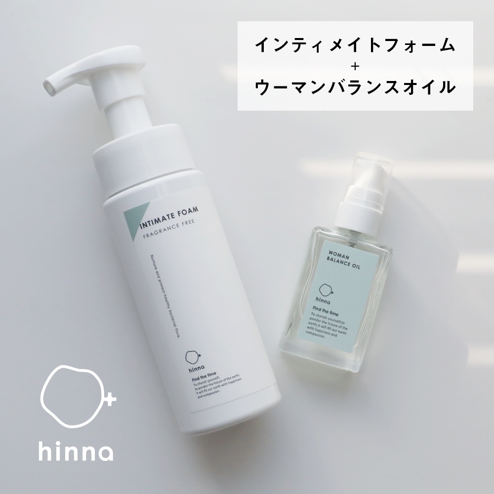 ウーマンバランスオイル 30ml＋インティメイトフォーム200ml【セット】 日本製 デリケートゾーン ソープ オイル ケア 保湿