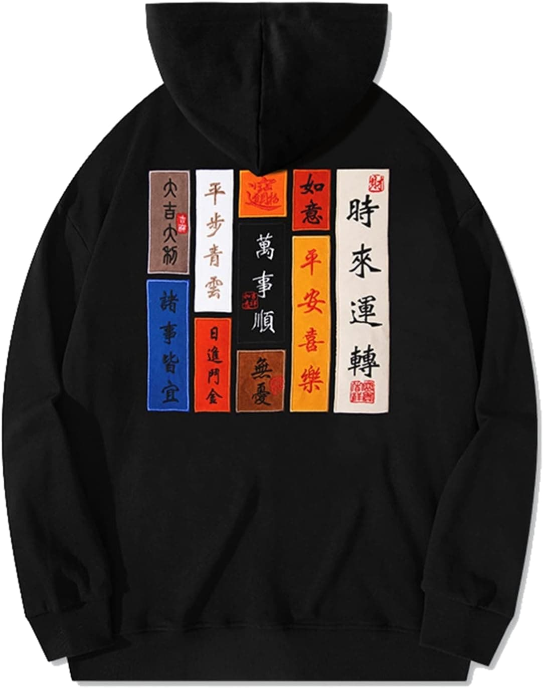 綿100％ パーカー トレーナー フーディ 刺繍 漢字 ロングスリーブ 長袖 メンズシャツ フード付 フーデッドスウェットシャツ 春秋服 アウター トップス トレーニングウェア 通気 カジュ