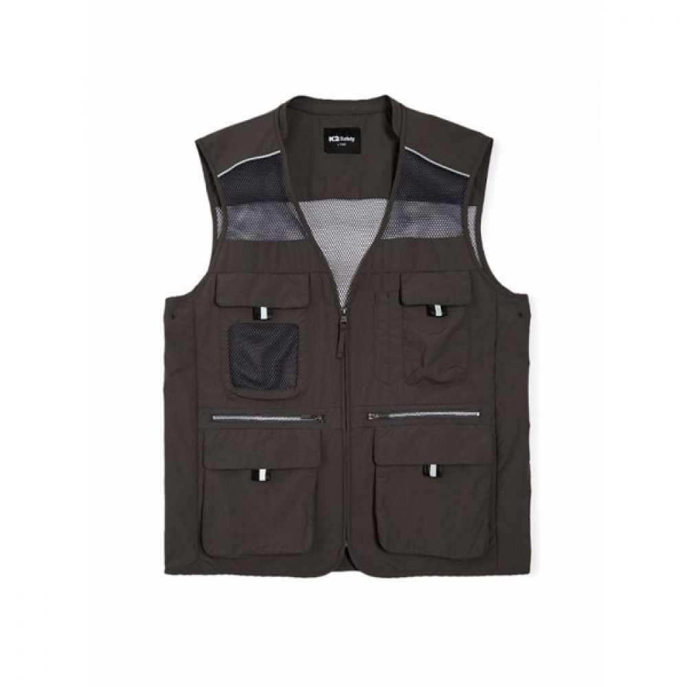 (M2 セーフティ) サプレックスベスト (チャコール) 21VE-613R_PMS21654C8