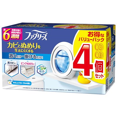 他サイト： ファブリーズ お風呂用防カビ剤 フローラル 4個パック 7mLx4の商品画像