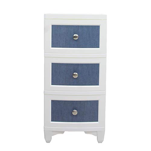 ILC Lilou de coco(リルデココ) 北欧風ビンテージチェスト 3段 LB-300 ブル