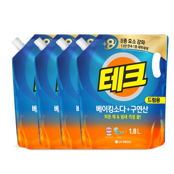 テックベーキング クエン酸 液体洗剤 ドラム 1.8Lx4