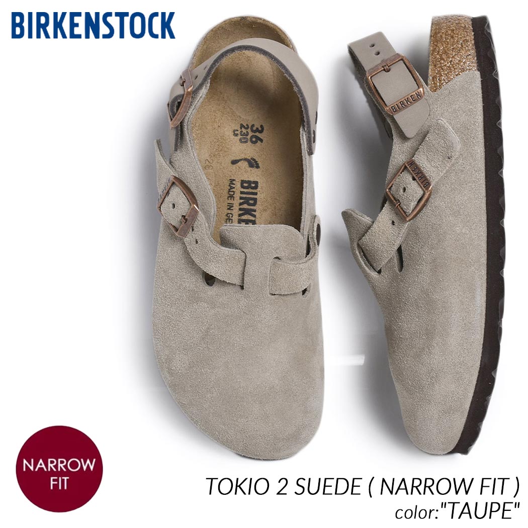 BIRKENSTOCK ビルケンシュトック トキオ スエード サンダル TOKIO 2 SUEDE ( NARROW FIT ) TAUPE ( ボストン BOSTON ミュール メンズ トープ 10