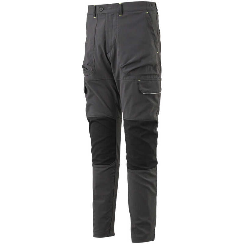 ミズノ　ワークパンツ(春夏素材)[ユニセックス] 3XL-8 08：チャコール×ブラック　F2JF219408