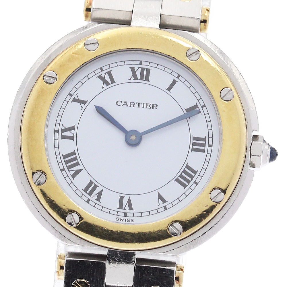カルティエ CARTIER 84038288 サントスラウンドSM クォーツ レディース _940129【中古】