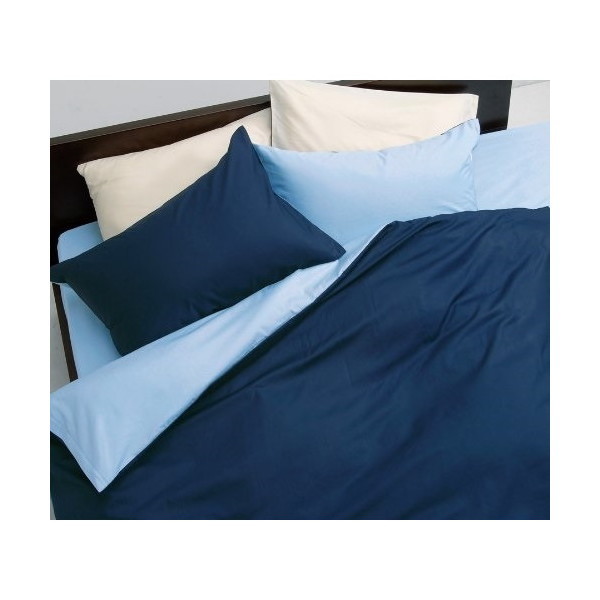 西川 2187-20290 SA サックス＆ネイビー ミーイ(mee)ME00 [掛けふとんカバー(1枚入)]