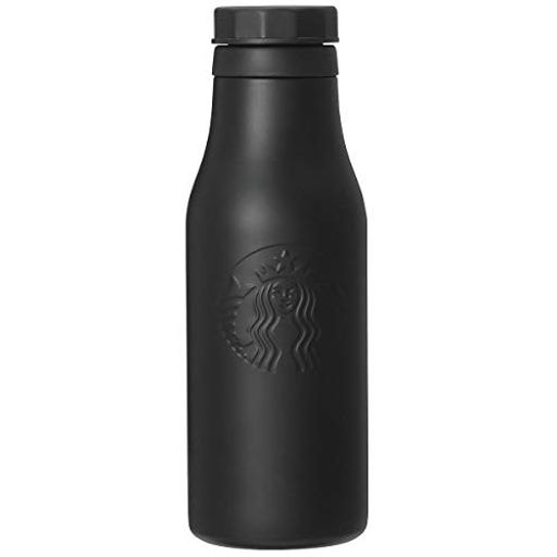 スタバ ステンレス ロゴボトル マット ブラック ホワイト 473ML タンブラー 食器 アジア 黒 白 エンボス加工 型押し グランデ シンプル ロゴ セイレン 女神 水筒 真空二重構造