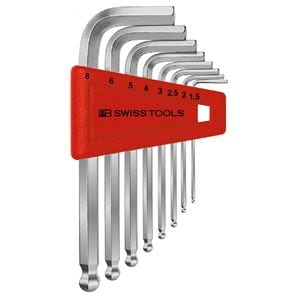 PB SWISS TOOLS 212H-8 ボール付六角棒レンチセット（パックナシ）