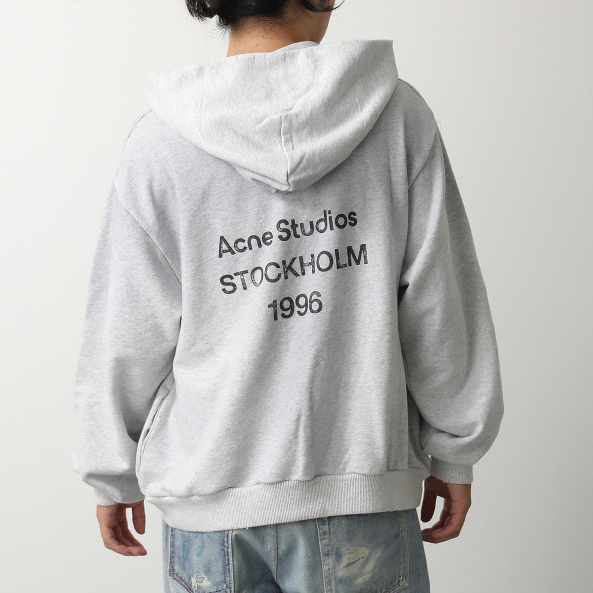 Acne Studios アクネストゥディオズ フーディー CI0159 FN-UX-SWEA000023 メンズ プルオーバー バックロゴプリント パーカー スウェットシャツ 92H