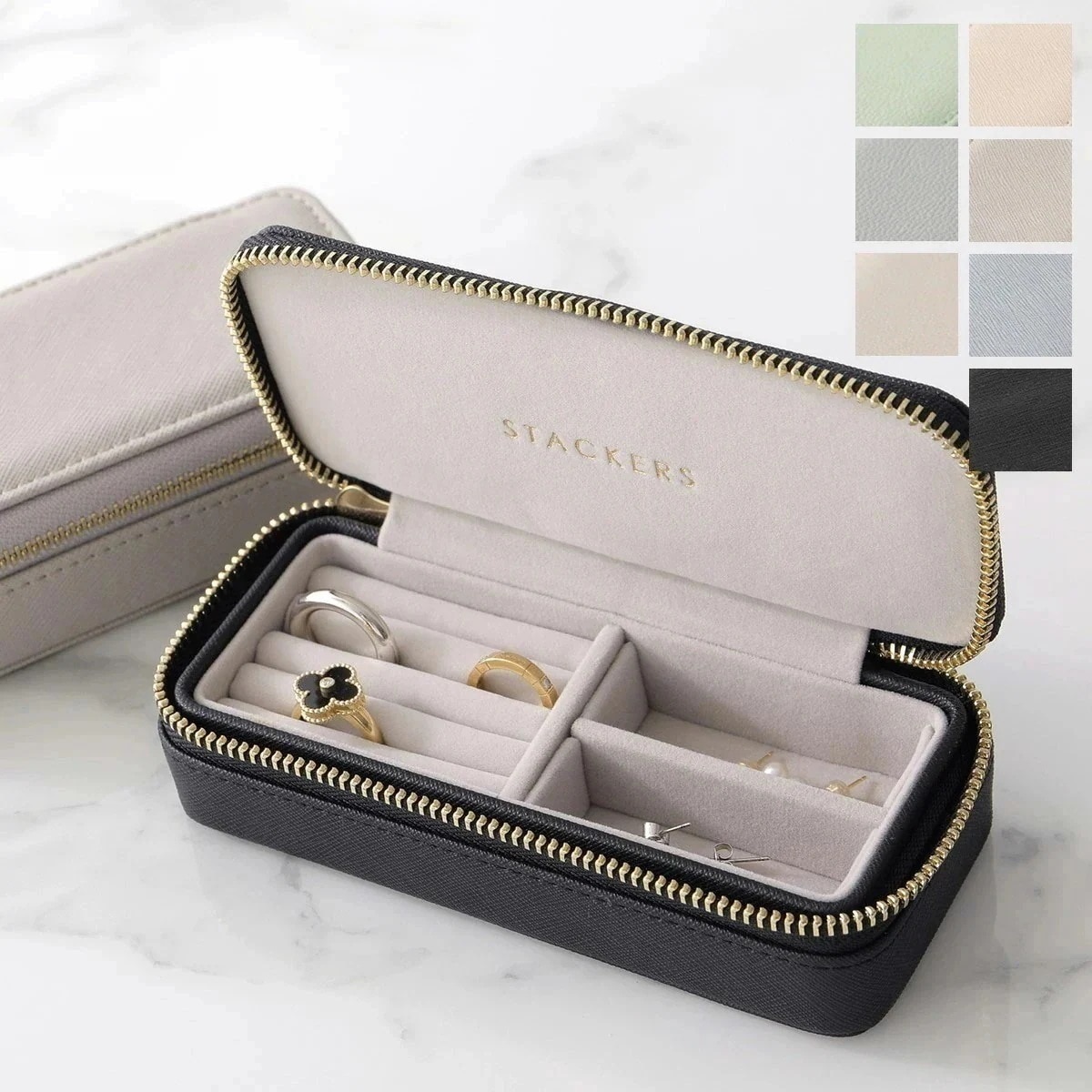 STACKERS スタッカーズ トラベルジュエリーボックス Mサイズ Medium Travel Box レディース ポーチ レザー アクセサリーケース カラー