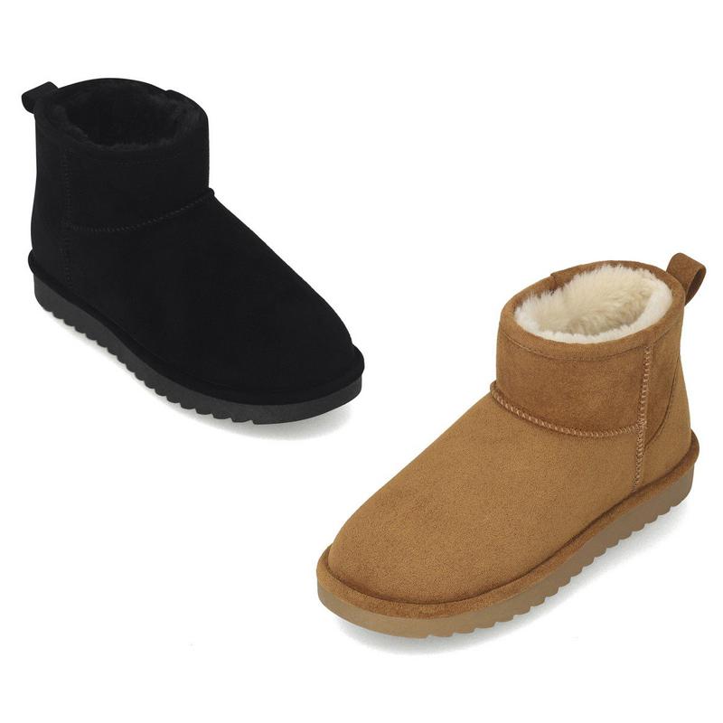 マッツ女性スエード毛皮ブーツ2.5cm LCWA01M44V