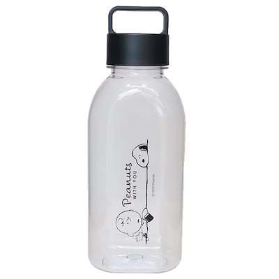 スヌーピー 常温水筒 クリアボトル900ml のんびり ピ...のサムネイル