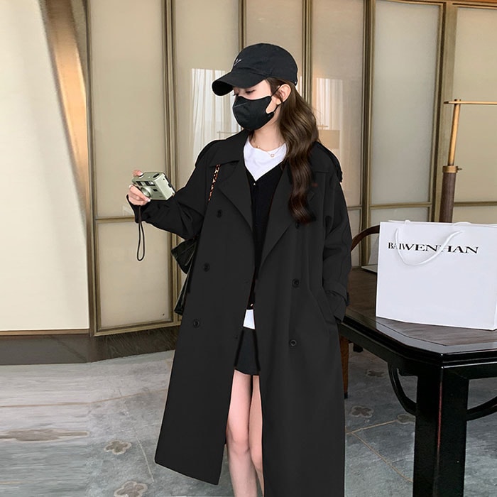 トレンチコート コート レディース 春 秋冬 アウター ロングコート スプリングコート トレンチ Aライン 大きいサイズ 韓国ファッション シンプル おしゃれ オリジナル カジュアル 上品 OL通勤