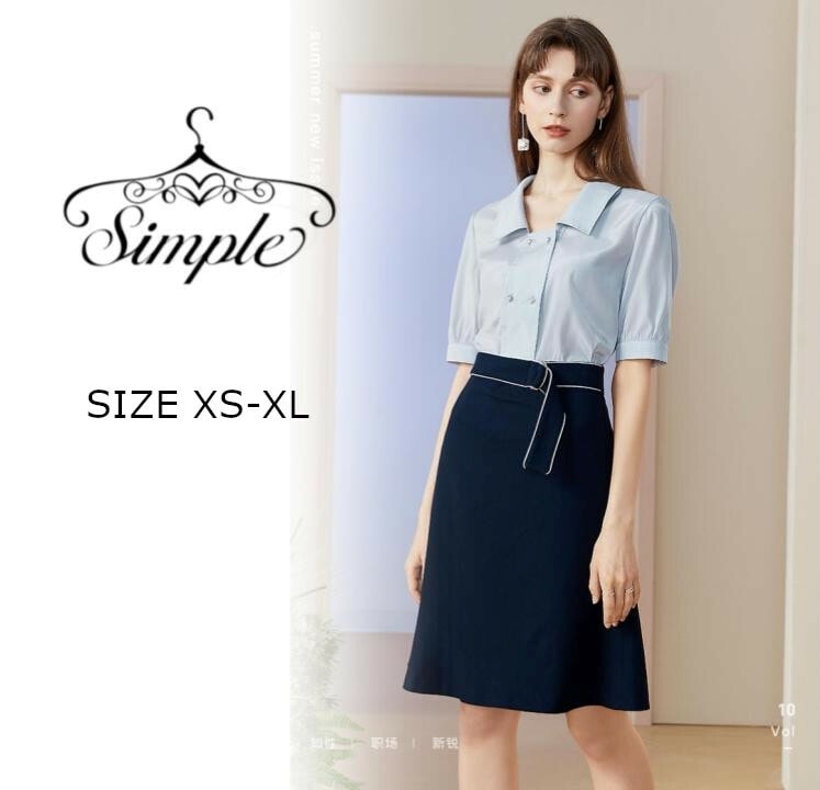 ベーシック Aライン OL オフィス 無地 ベルト レディース ファッション スカート フレアスカート フレア ひざ丈 ショート おしゃれ 春 夏 秋 韓国 20代 30代 4271