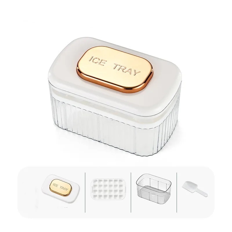 アイスクリームメーカー,キッチンツール,食品グレード,シリコンガジェット,コーヒーメーカー,アイスクリームボール 24 ice white