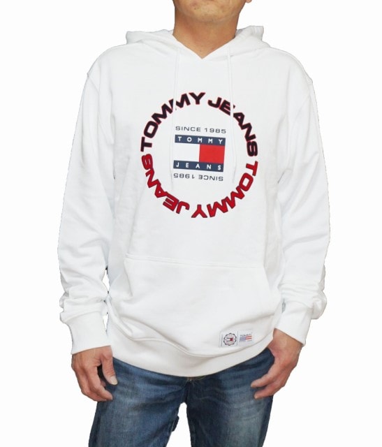 トミージーンズ パーカー 白 メンズ DM15686 トミーフィルフィガー TOMMY HILFIGER 春物 秋物 ホワイト 14,900円