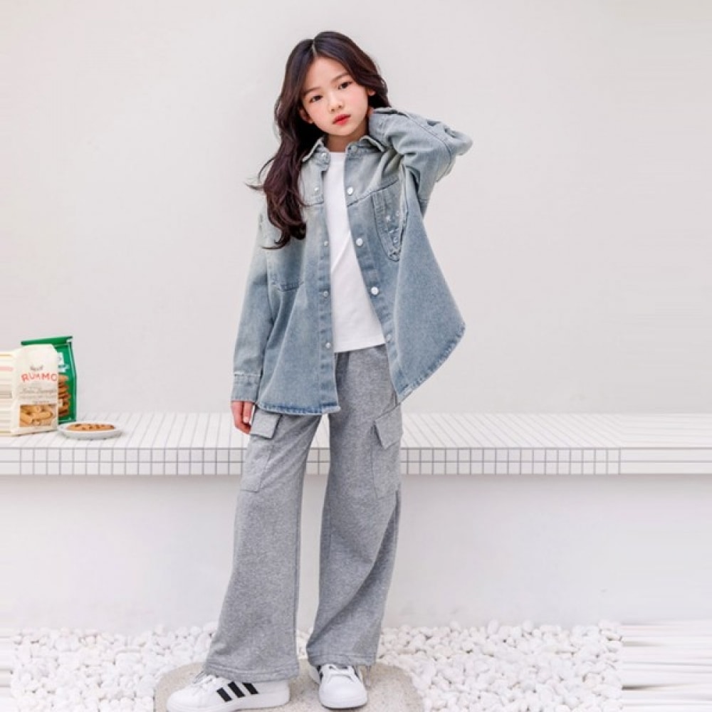 [バブルツリー] マリオバブルツリーリバースデニムジャケット