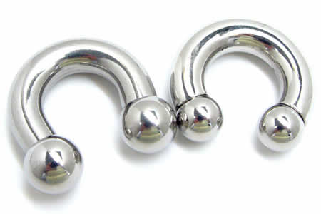 ボディピアス 0G サーキュラーバーベル 定番 0ゲージ 太い ステンレス 両側ネジボール 馬蹄型 C字 小さい 大きい 耳 軟骨 ヘリックス 鼻 乳首 口 リップ 舌 xcb0gxxxxxxxx