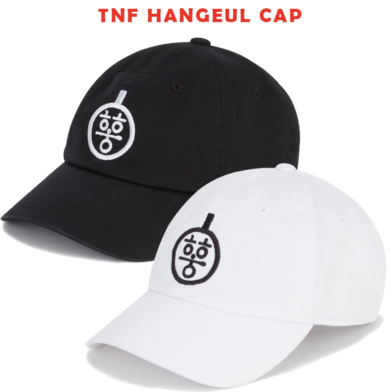 韓国正規品保証 関税負担なしNE3CR20A TNF HANGEUL CAP デイリー 基本 着装 男子 女子 人気 韓国 ファッション 男女共用 アウトドア
