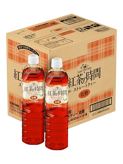 他サイト： 紅茶の時間 ストレートティー 低糖 ペットボトル 900ml×12本の商品画像