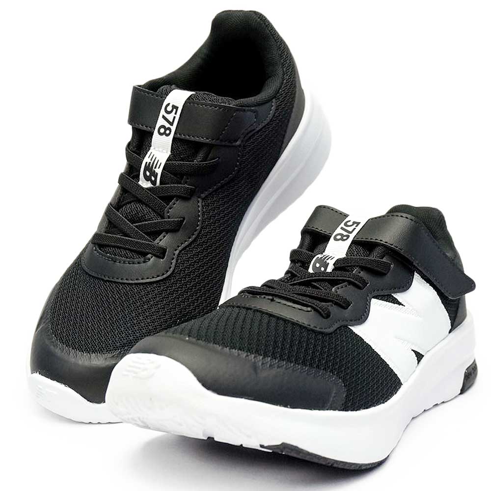 GT578 BK ジュニア 子供靴 シンプル マジックテープ キッズ スニーカー