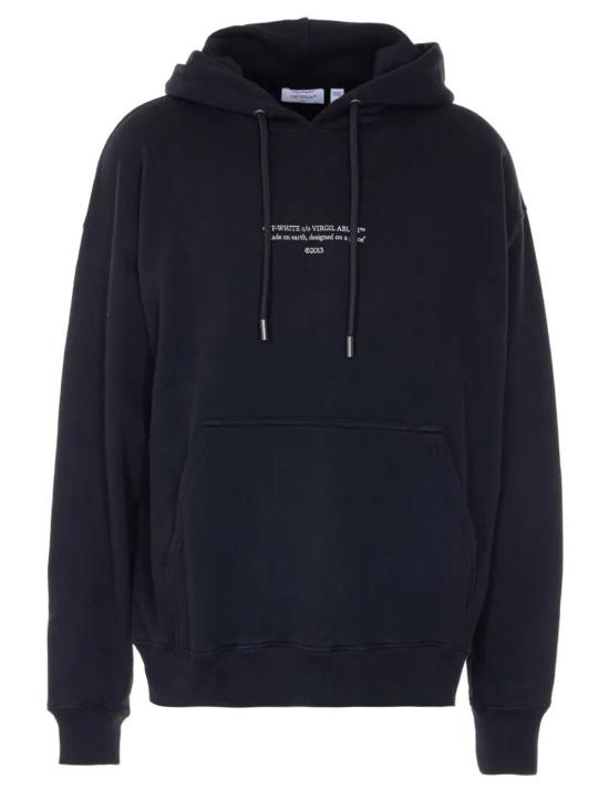 OFF WHITE Men Hoodies OMBB085S26FLE009 0001 BLACK