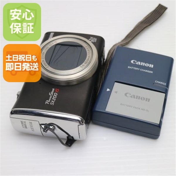 美品 PowerShot SX200 IS ブラック Canon デジカメ 181 19,275円