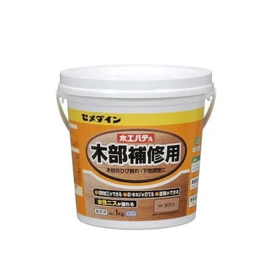 他サイト： セメダイン 木部補修用 木工パテA 業務用 1kg ポリ缶 ラワン HC-156の商品画像