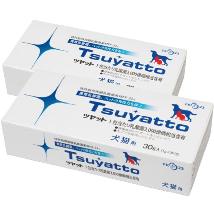 2箱セット ニチニチ製薬 ツヤット 犬猫用 30包 つやっと