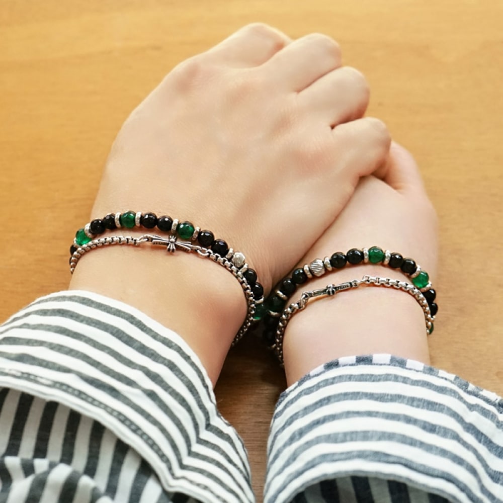 JBANS クラシックホーリークロス 594 グリーンライト 615 ブレスレットセット (C2001-SE140_BK) 5,224円