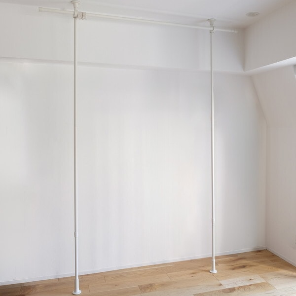 TOSO Naivis つっぱりカーテンレールセット 2.7m ホワイト(リングランナー×30) メーカー直送