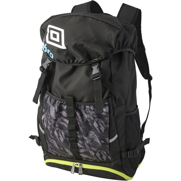 サッカー UF5SBP02U BKLM バックパック(ボールネット付) ブラック×ライム 30L