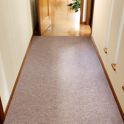 【メーカー直送品】萩原 吸着マット ピタロ 廊下敷きマット 約90×600cm ベージュ