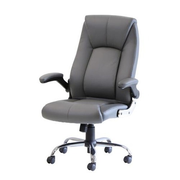 法人限定 Netforce LYS-1-W-GY グレー 社長椅子 オフィスチェア パソコンチェア メーカー直送